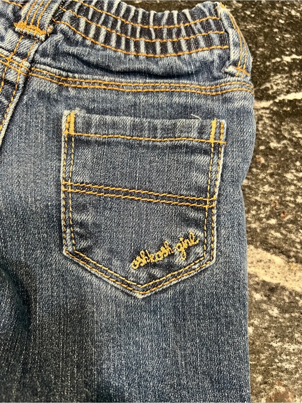 OshKosh B’gosh Girls Classic Blue Denim Jeans 12 Months